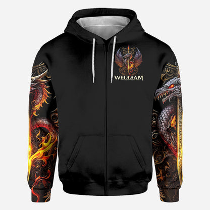 Heart Of A Dragon - Personalized Dragon All Over Shirt
