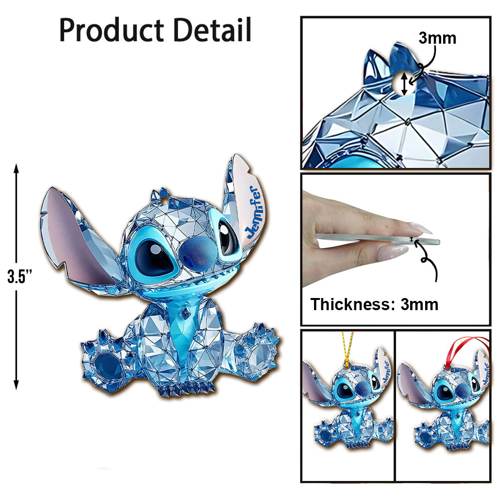 Merry Stitchmas - Personalized Ohana Ornament