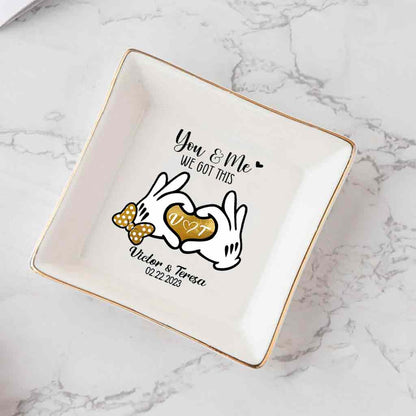 I'm Yours - Personalized Couple Mouse Jewelry Dish