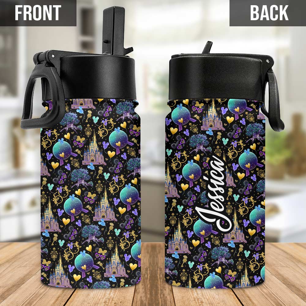 Magic Mouse Ears - Personalized Kids Water Bottle