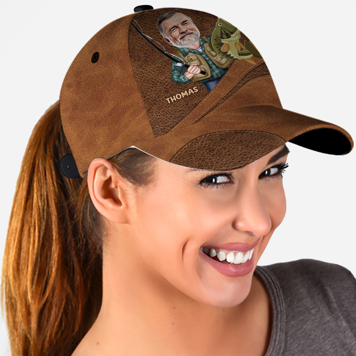 Photo Inserted Funny Fishing Keeping It Reel - Personalized Fishing Classic Cap