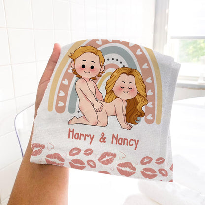 Thank You Cum Again - Personalized Couple Towel
