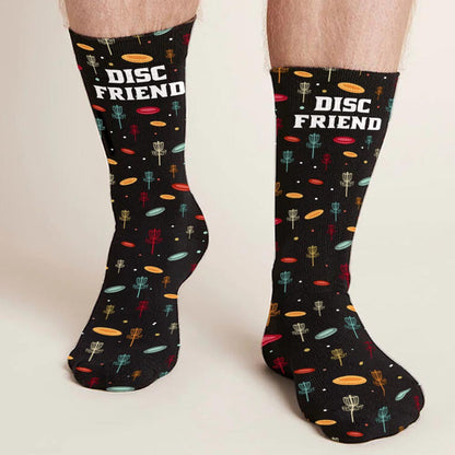 Disc Daddy - Disc Golf gift for dad, grandma, grandpa, mom - Personalized Socks