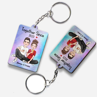 Together Since - Personalized Couple Keychain