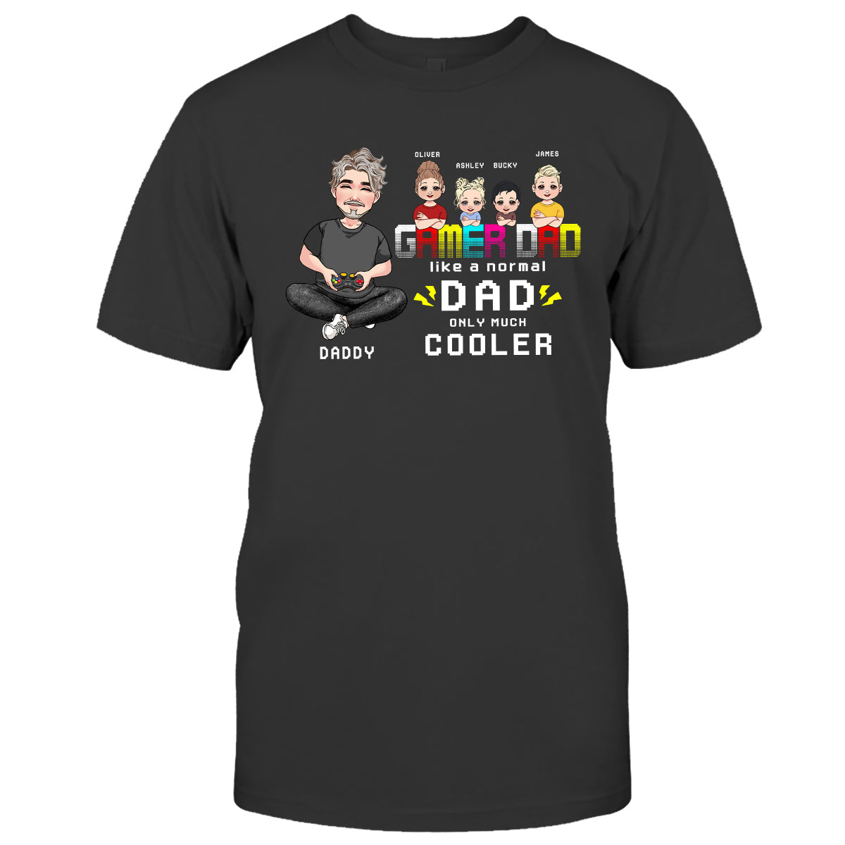 Gamer Dad - Personalized Video Game T-shirt and Hoodie