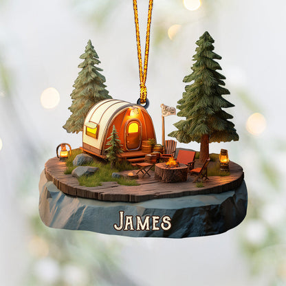 Camp Life - Personalized Camping Ornament