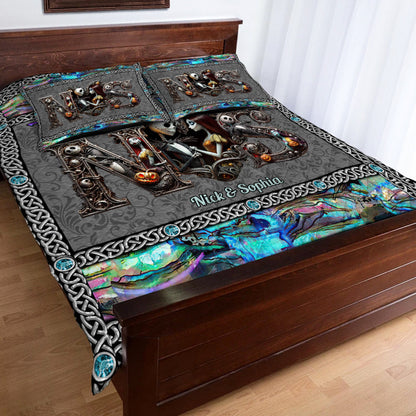 Till Dead Do Us Part - Personalized Nightmare Quilt Set