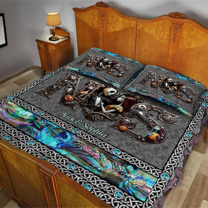 Till Dead Do Us Part - Personalized Nightmare Quilt Set
