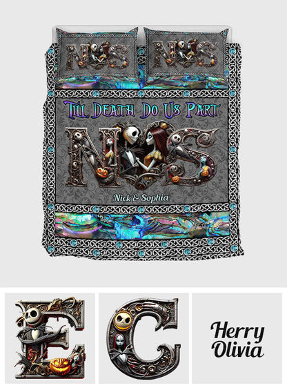 Till Dead Do Us Part - Personalized Nightmare Quilt Set