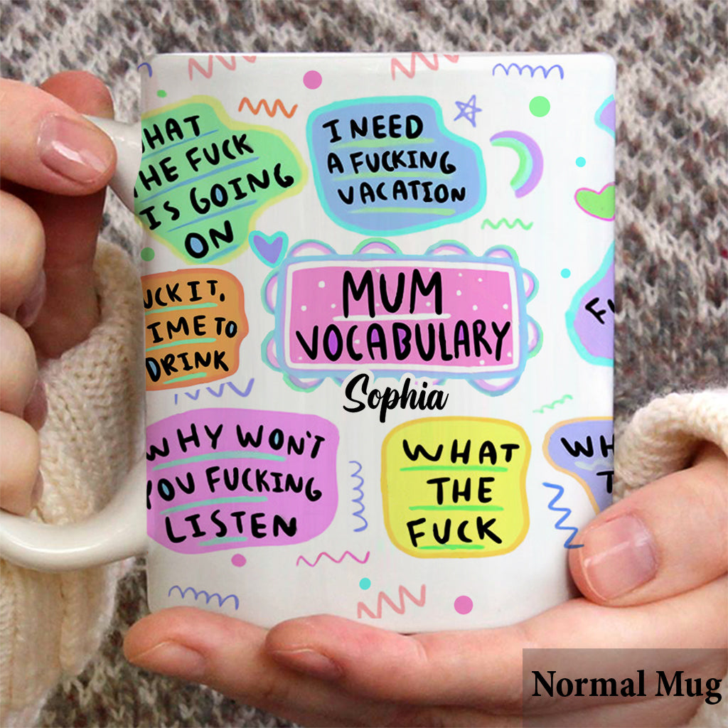 Mom Vocabulary - Personalized Mother Mug