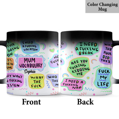 Mom Vocabulary - Personalized Mother Mug