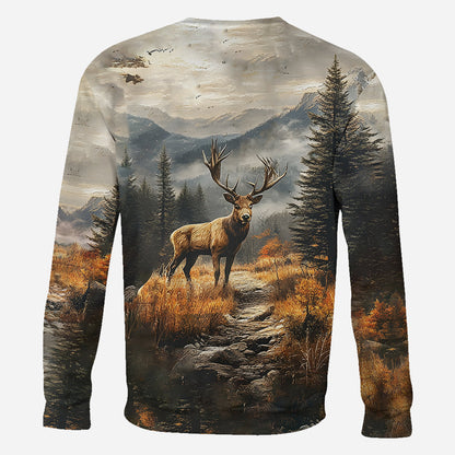 Any Name Beautiful Deer - Personalized Hunting All Over Shirt
