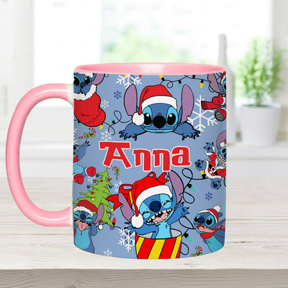 Merry Stitchmas - Personalized Ohana Accent Mug