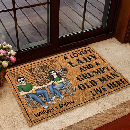 Family Couple - Personalized Couple Doormat