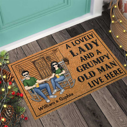 Family Couple - Personalized Couple Doormat