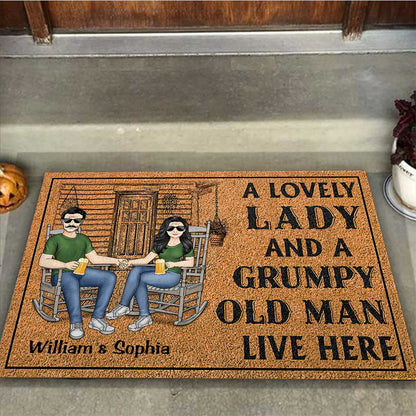 Family Couple - Personalized Couple Doormat