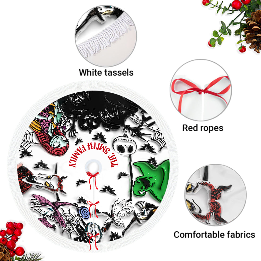 Any Name - Personalized Nightmare Tree Skirt
