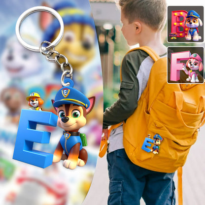 No Job Is Too Big, No Pup Is Too Small - Personalized Kid Keychain