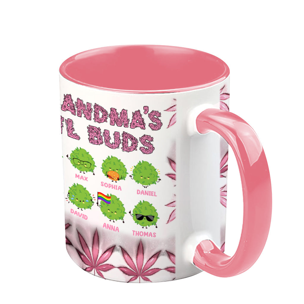 Daddy's Lil Buds World's Dopest Dad - Personalized Father Accent Mug