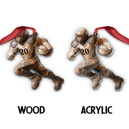 Strong One - Personalized Football Ornament