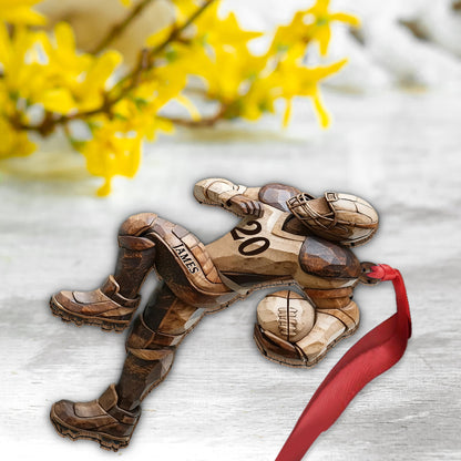 Strong One - Personalized Football Ornament
