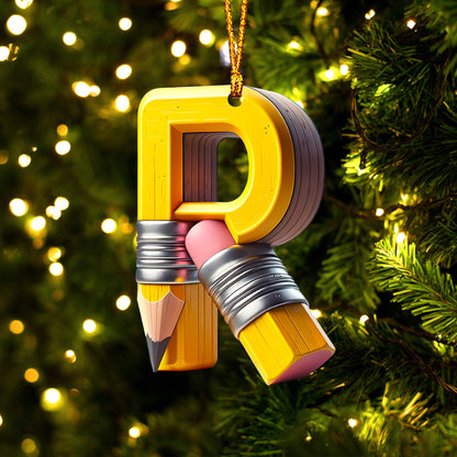 Merry Christmas - Personalized Teacher Ornament