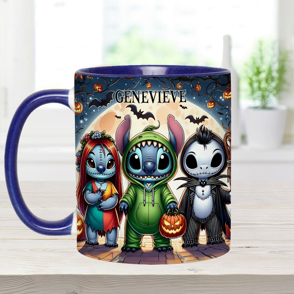 Spooky Ohana - Personalized Ohana Accent Mug