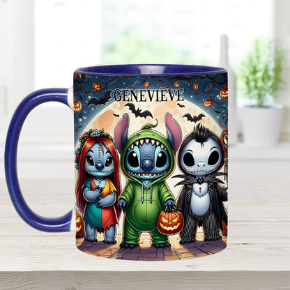 Spooky Ohana - Personalized Ohana Accent Mug