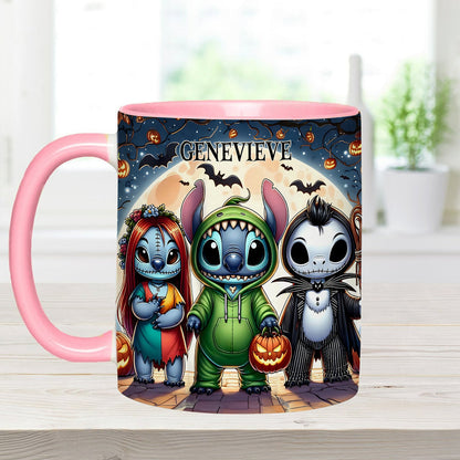 Spooky Ohana - Personalized Ohana Accent Mug
