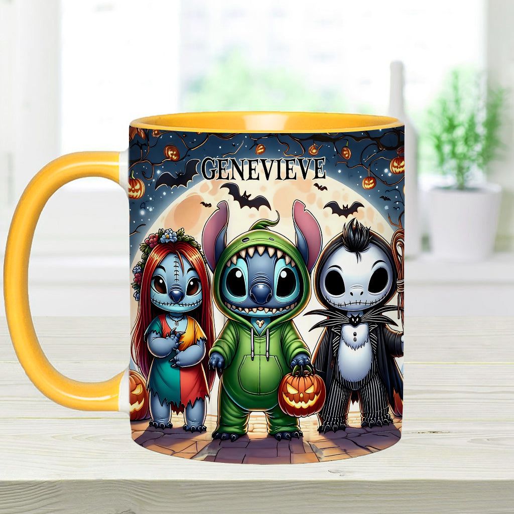 Spooky Ohana - Personalized Ohana Accent Mug