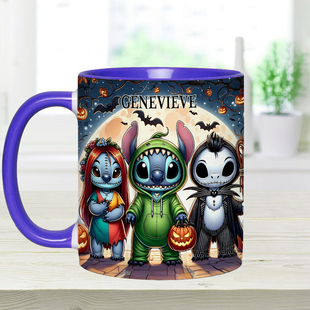 Spooky Ohana - Personalized Ohana Accent Mug