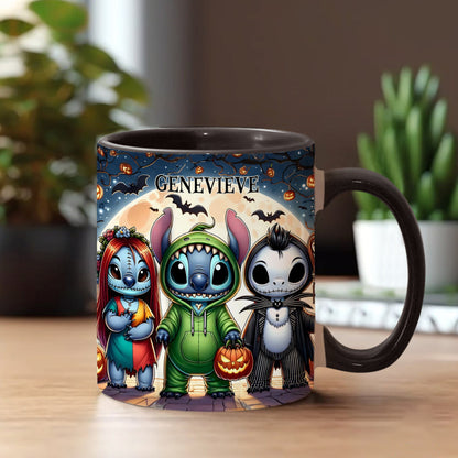 Spooky Ohana - Personalized Ohana Accent Mug