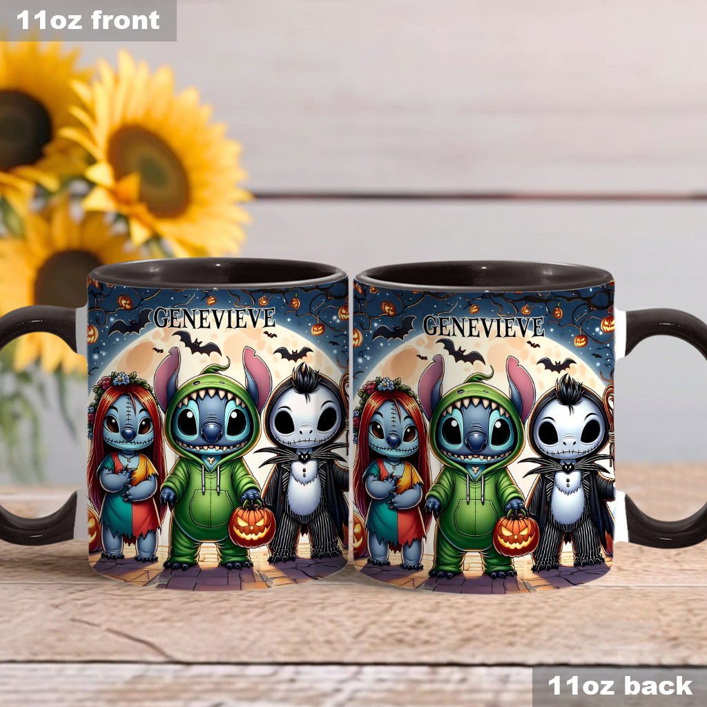 Spooky Ohana - Personalized Ohana Accent Mug