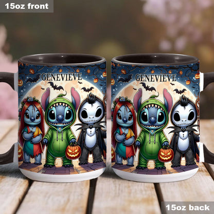 Spooky Ohana - Personalized Ohana Accent Mug