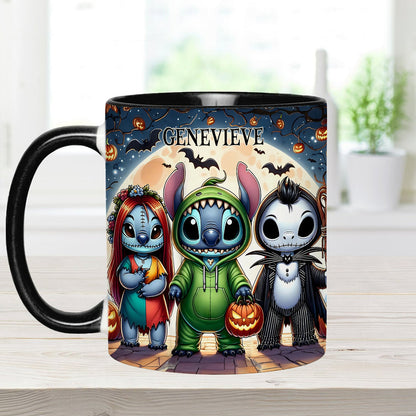 Spooky Ohana - Personalized Ohana Accent Mug