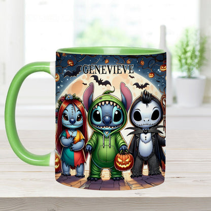 Spooky Ohana - Personalized Ohana Accent Mug