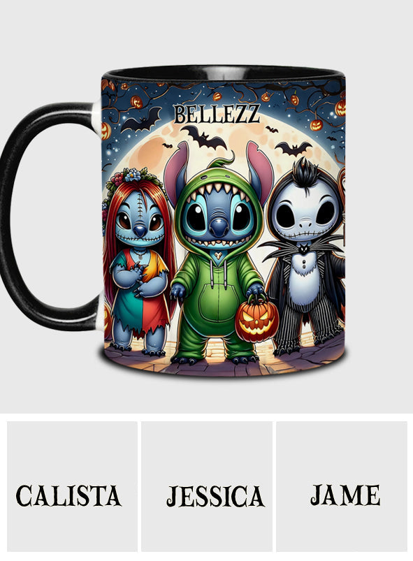 Spooky Ohana - Personalized Ohana Accent Mug