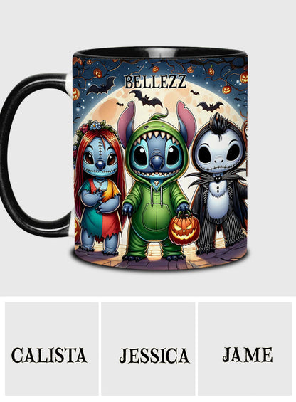 Spooky Ohana - Personalized Ohana Accent Mug