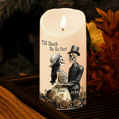 Til Death Do Us Part - Personalized Couple Flameless Candle