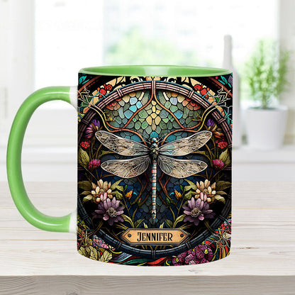 Beautiful Dragonfly - Personalized Gardening Accent Mug