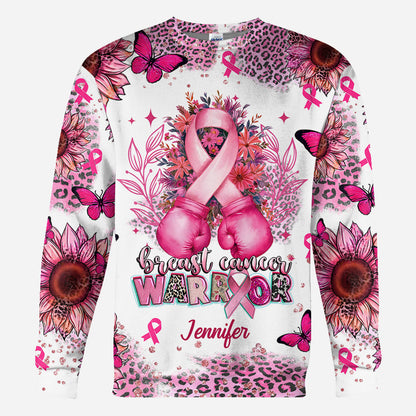 Breast Cancer Warrior - Personalized Breast Cancer Awareness All Over Shirt