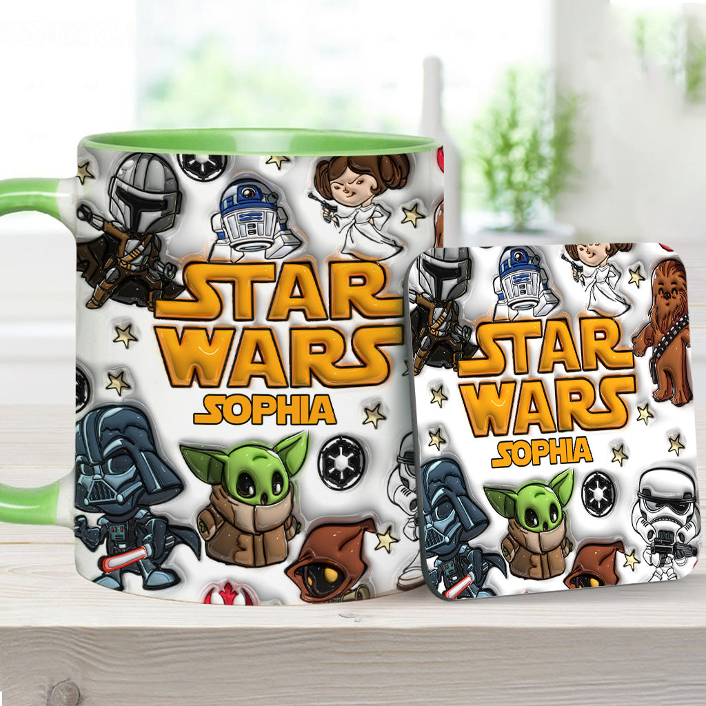 The Galaxy - Personalized The Force Accent Mug