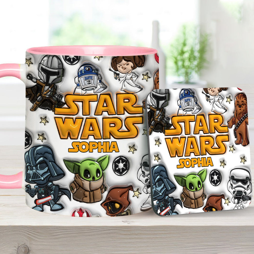 The Galaxy - Personalized The Force Accent Mug