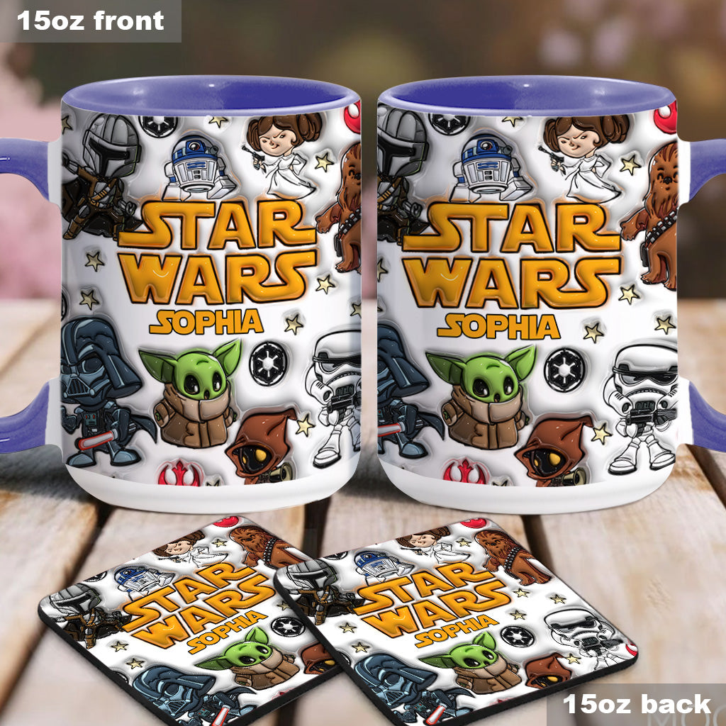 The Galaxy - Personalized The Force Accent Mug