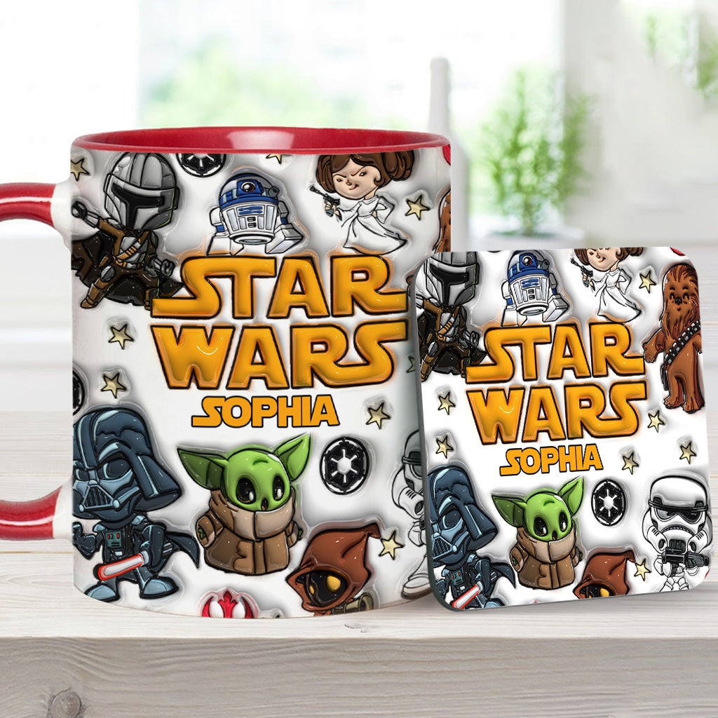 The Galaxy - Personalized The Force Accent Mug