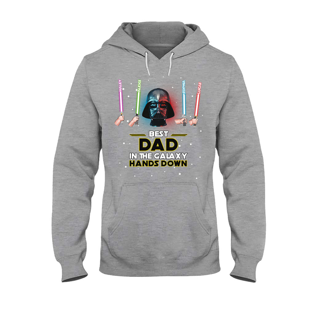Best Dad In The Galaxy - Personalized The Force T-shirt and Hoodie