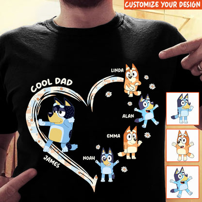 Cool Mum Dad Custom Title And Kids - Personalized T-shirt And Hoodie