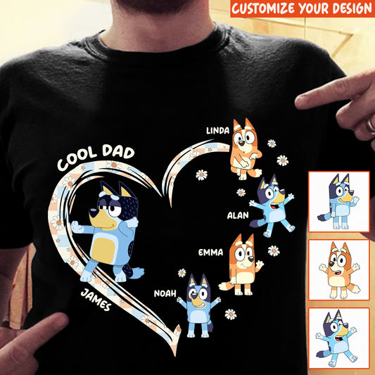 Cool Mum Dad Custom Title And Kids - Personalized T-shirt And Hoodie