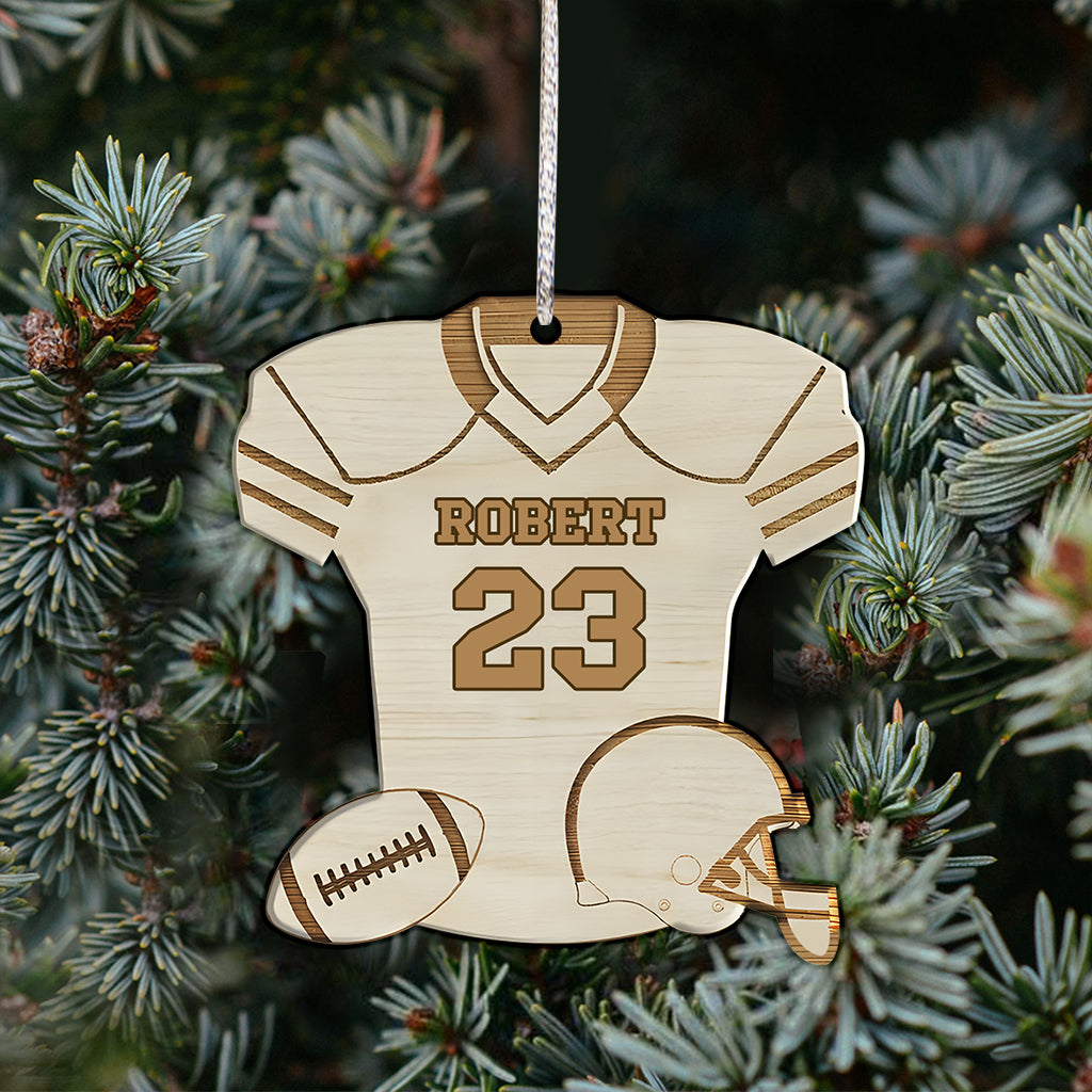Love Football - Personalized Football Ornament