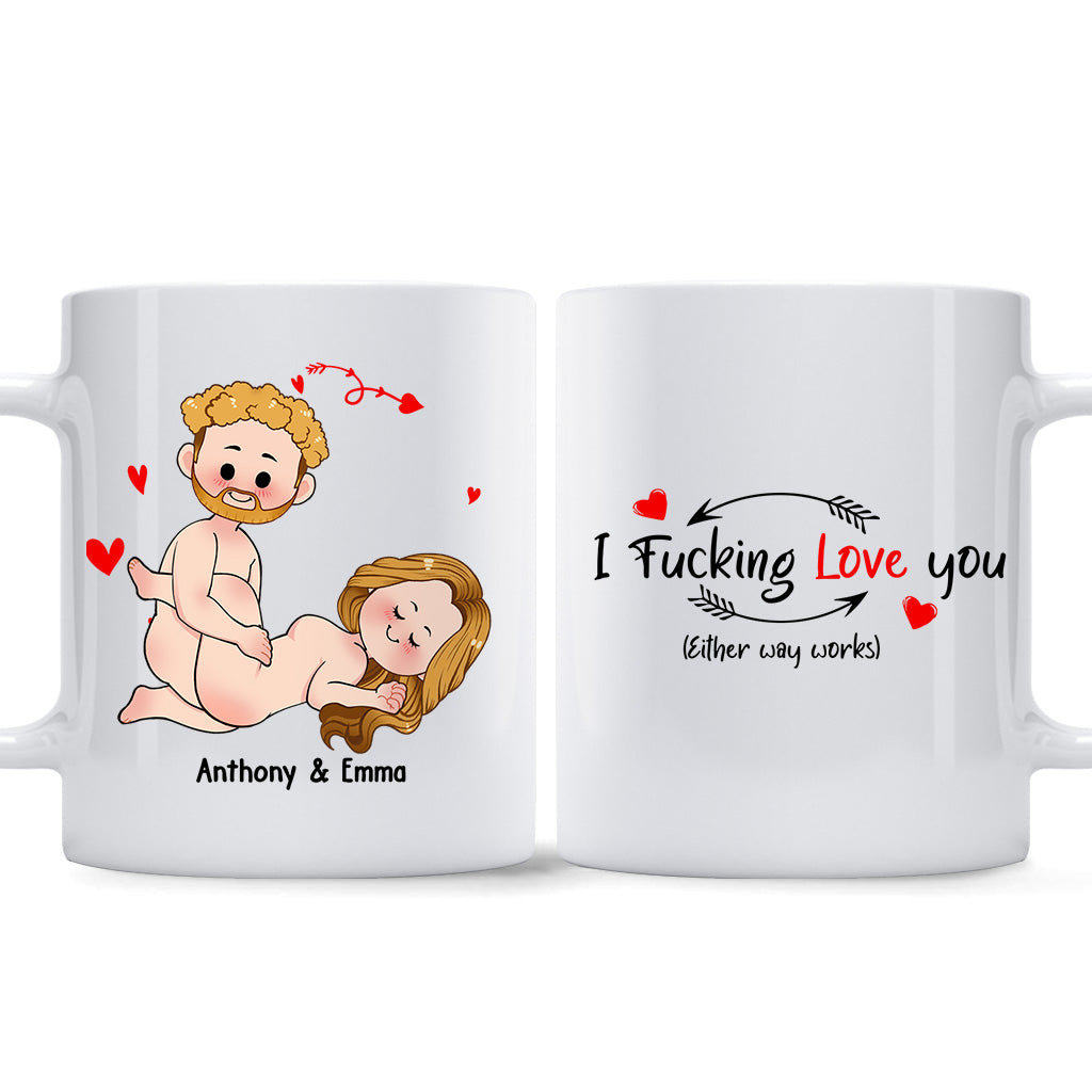 I Just Want You To Be Happy - Couple gift for husband, wife, boyfriend, girlfriend - Personalized Mug